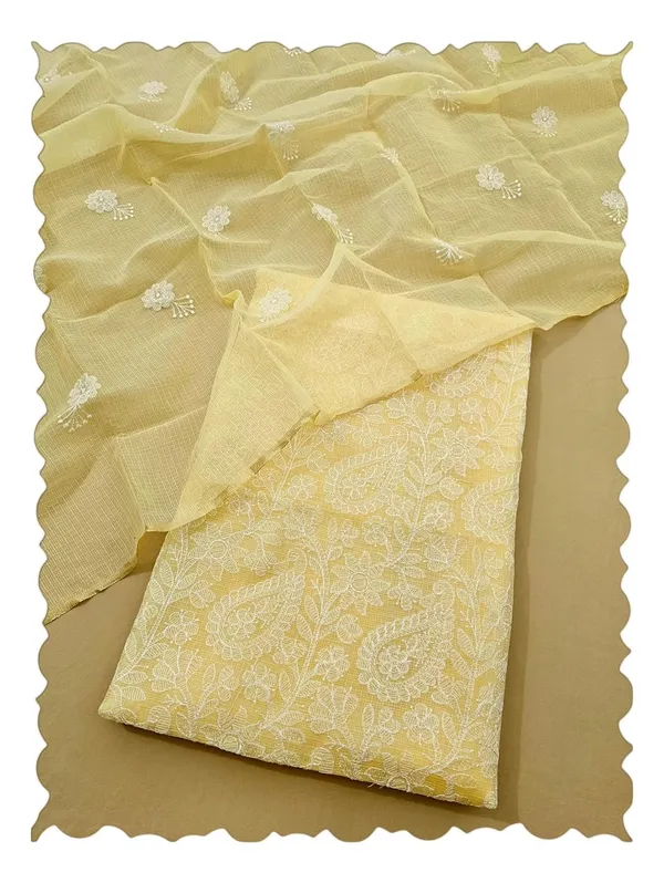 Kotadoria_Yellow_Cotton_Blend_Unstitched_Dress_Material_For_Women
