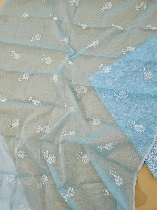 Kotadoria_Sky_Blue_Cotton_Blend_Unstitched_Dress_Material_For_Women