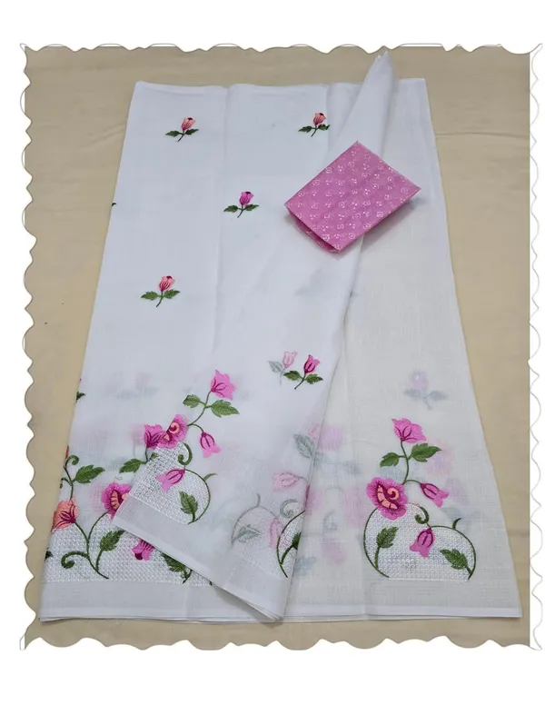 Kotadoria_White_Kota_Doria_Pure_Cotton_Chikankari_Saree_For_Women