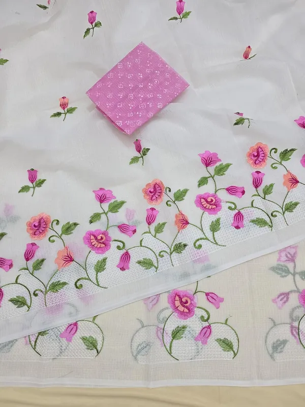 Kotadoria_White_Kota_Doria_Pure_Cotton_Chikankari_Saree_For_Women