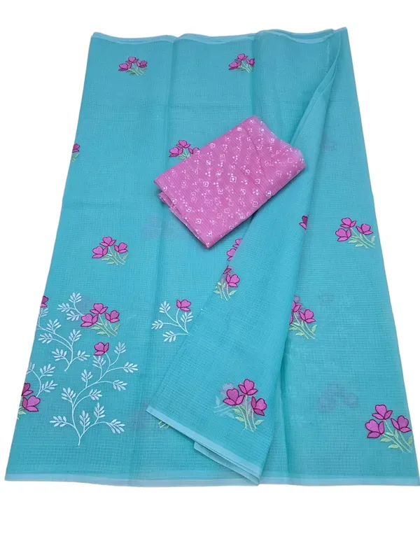 Kotadoria_Green_Cotton_Saree_For_Women