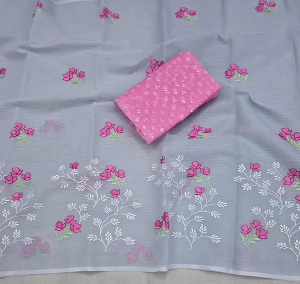 Kotadoria_Grey_Cotton_Saree_For_Women