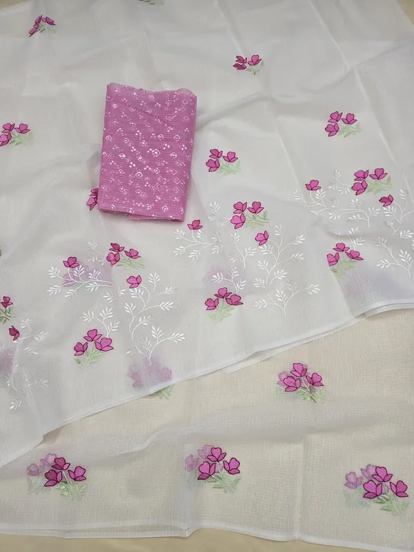 Kotadoria_White_Cotton_Saree_For_Women