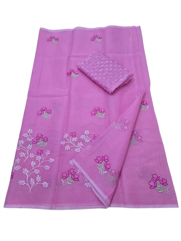 Kotadoria_Pink_Cotton_Saree_For_Women