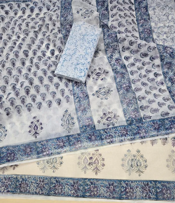 Kotadoria_White_Kota_Doria_Kota_Doria_Hand_Block_Print_Saree_For_Women
