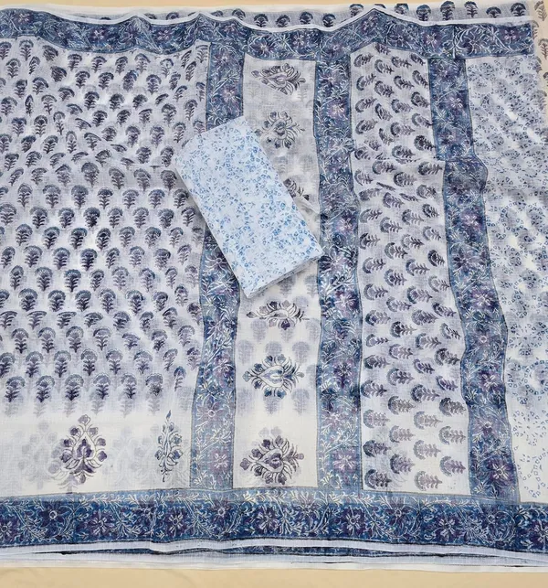 Kotadoria_White_Kota_Doria_Kota_Doria_Hand_Block_Print_Saree_For_Women
