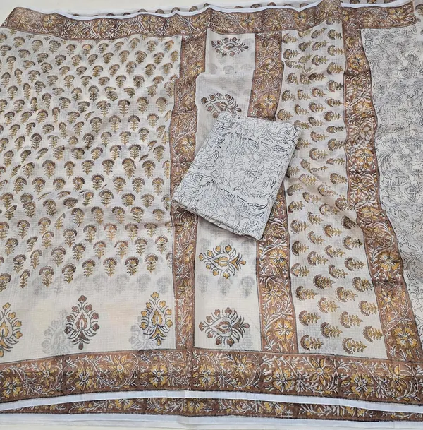 Kotadoria_Cream_Kota_Doria_Kota_Doria_Hand_Block_Print_Saree_For_Women