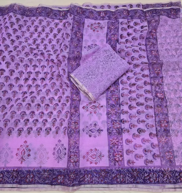 Kotadoria_Purple_Kota_Doria_Kota_Doria_Hand_Block_Print_Saree_For_Women