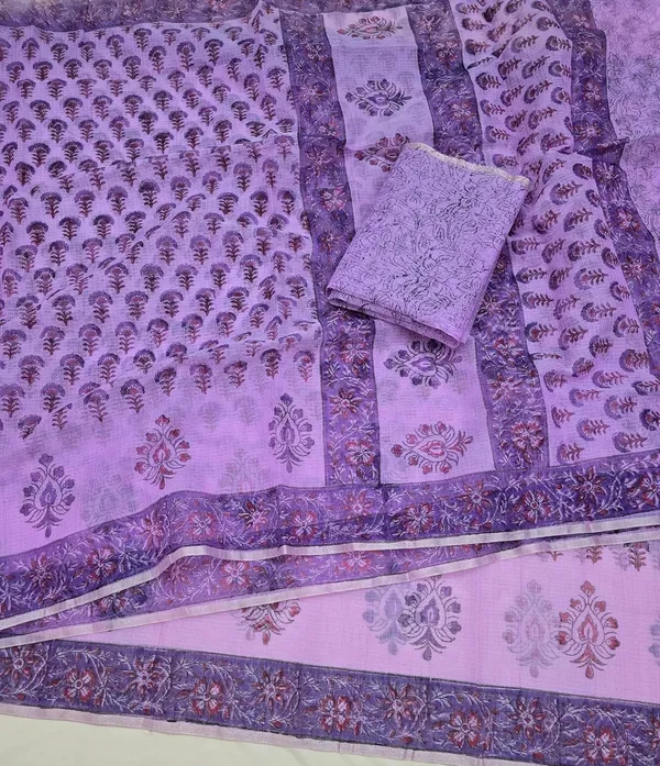 Kotadoria_Purple_Kota_Doria_Kota_Doria_Hand_Block_Print_Saree_For_Women