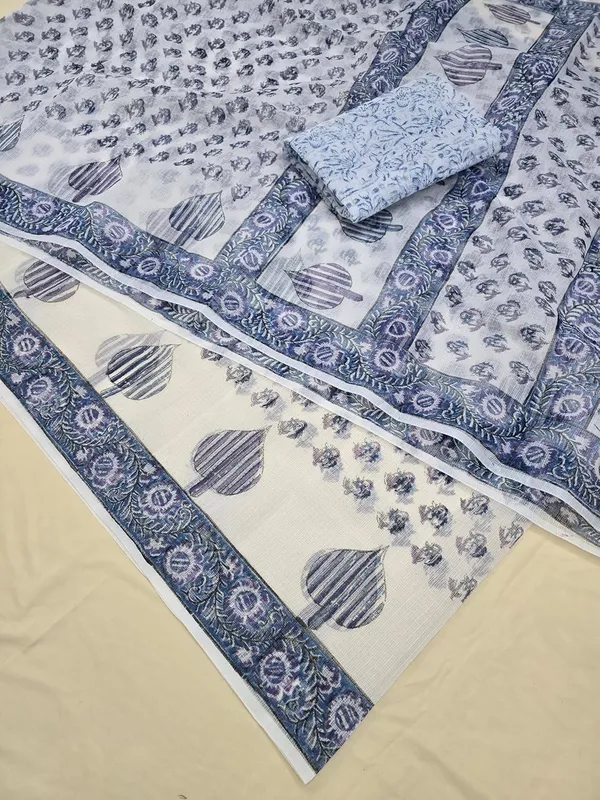 Kotadoria_White_Cotton_Saree_For_Women