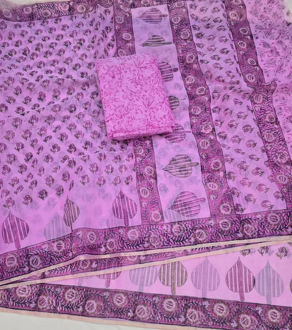 Kotadoria_Pink_Cotton_Saree_For_Women