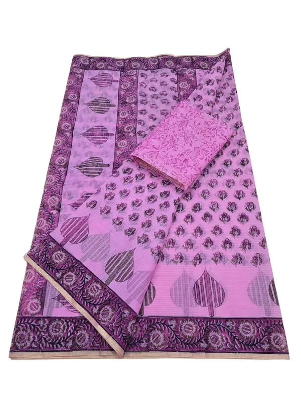 Kotadoria_Pink_Cotton_Saree_For_Women