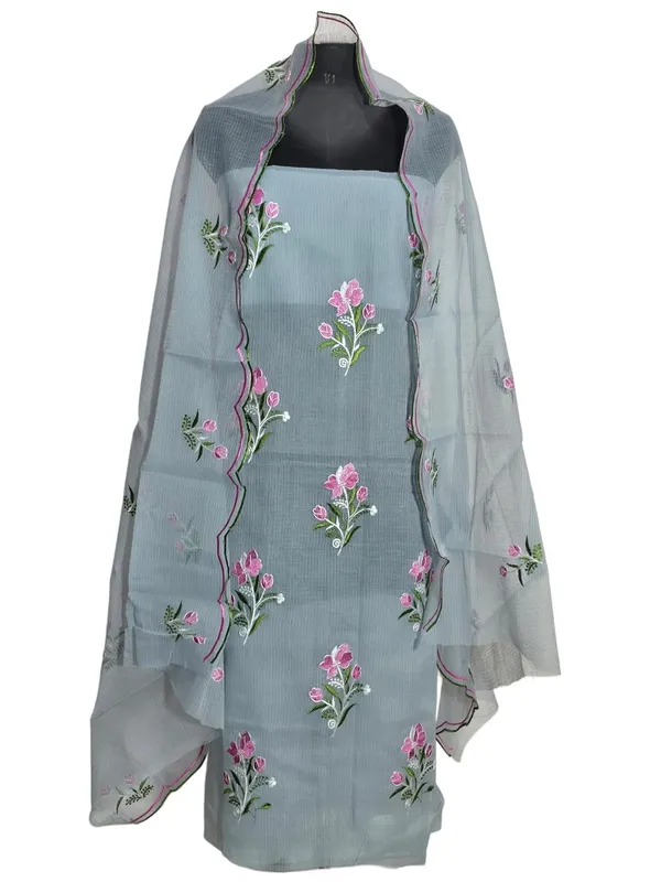 Kotadoria_Grey_Pure_Cotton_Embroidery_Unstitched_Dress_Material_For_Women
