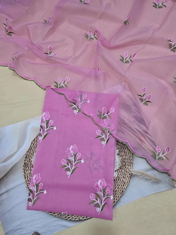 Kotadoria_Pink_Pure_Cotton_Embroidery_Unstitched_Dress_Material_For_Women