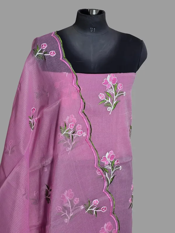 Kotadoria_Pink_Pure_Cotton_Embroidery_Unstitched_Dress_Material_For_Women