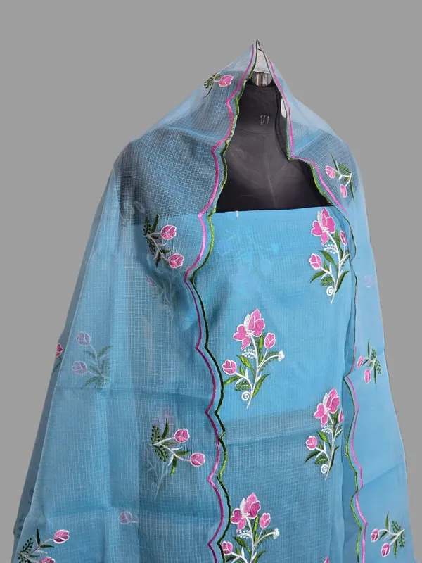 Kotadoria_Sky_Blue_Pure_Cotton_Embroidery_Unstitched_Dress_Material_For_Women