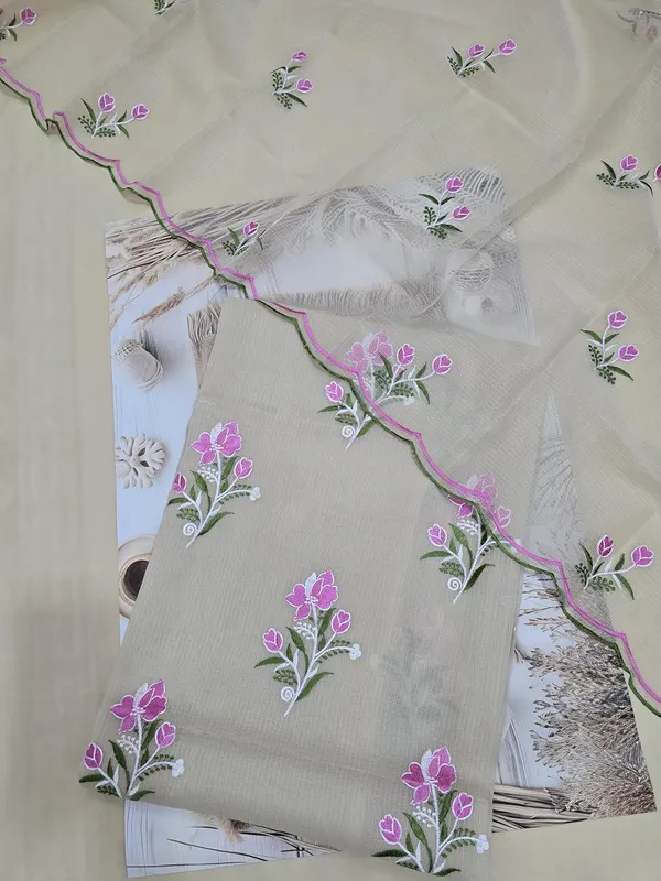 Kotadoria_Cream_Pure_Cotton_Embroidery_Unstitched_Dress_Material_For_Women