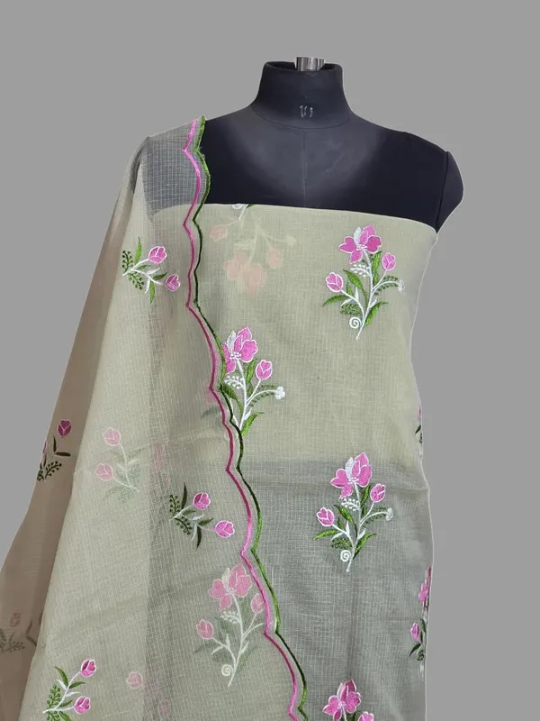 Kotadoria_Cream_Pure_Cotton_Embroidery_Unstitched_Dress_Material_For_Women