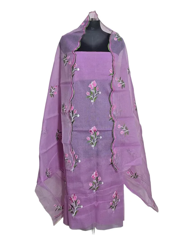 Kotadoria_Purple_Pure_Cotton_Embroidery_Unstitched_Dress_Material_For_Women