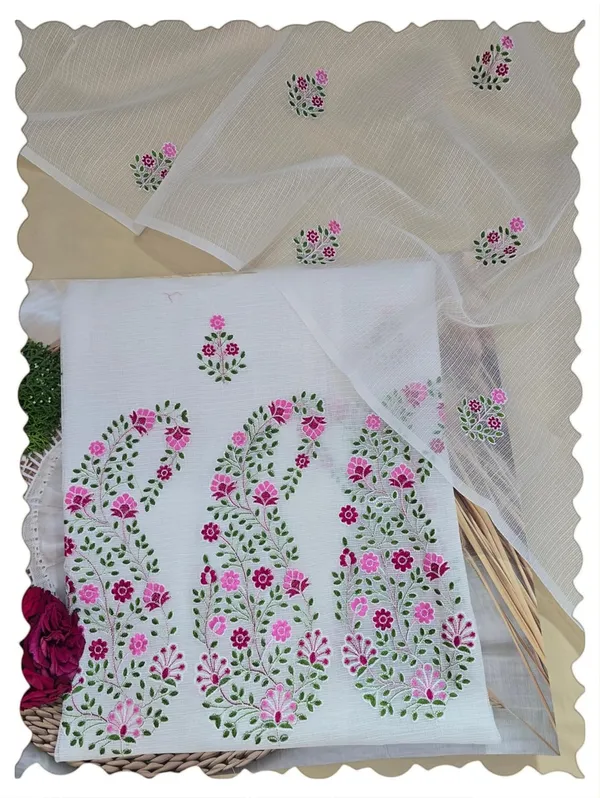 Kotadoria_White_Cotton_Unstitched_Dress_Material_For_Women