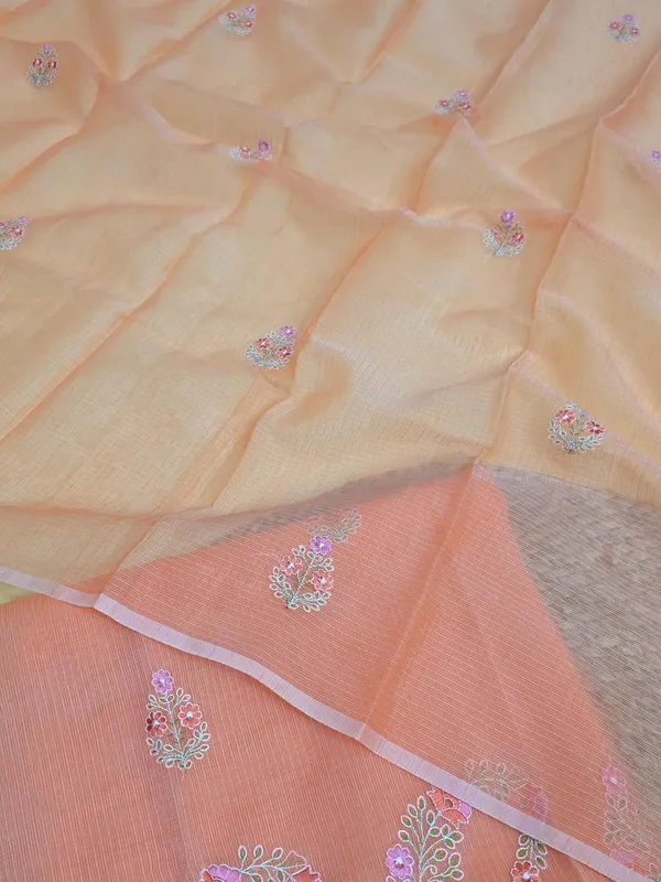 Kotadoria_Orange_Cotton_Unstitched_Dress_Material_For_Women