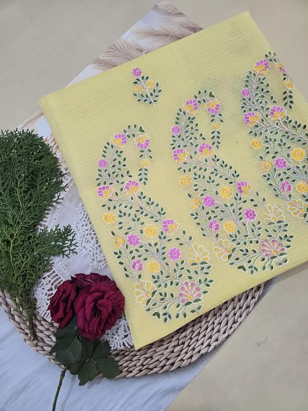 Kotadoria_Yellow_Cotton_Unstitched_Dress_Material_For_Women