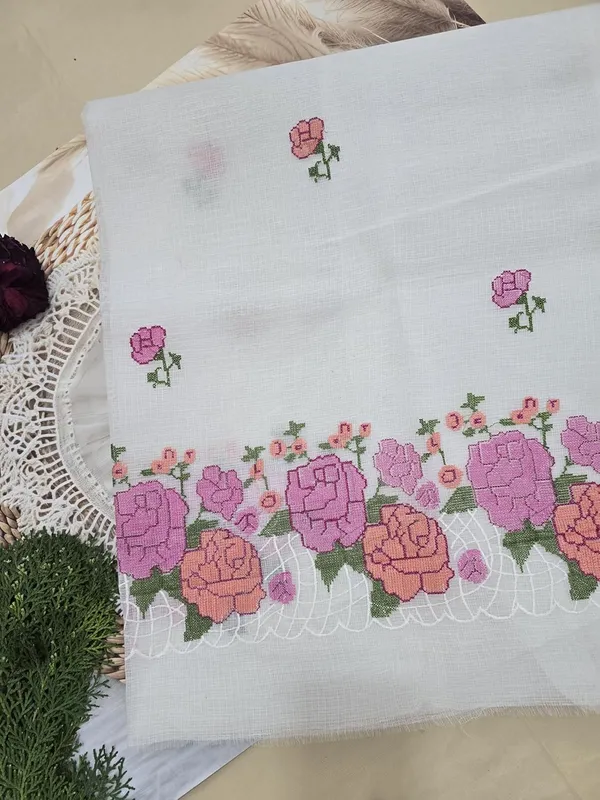 Kotadoria_White_Cotton_Unstitched_Dress_Material_For_Women