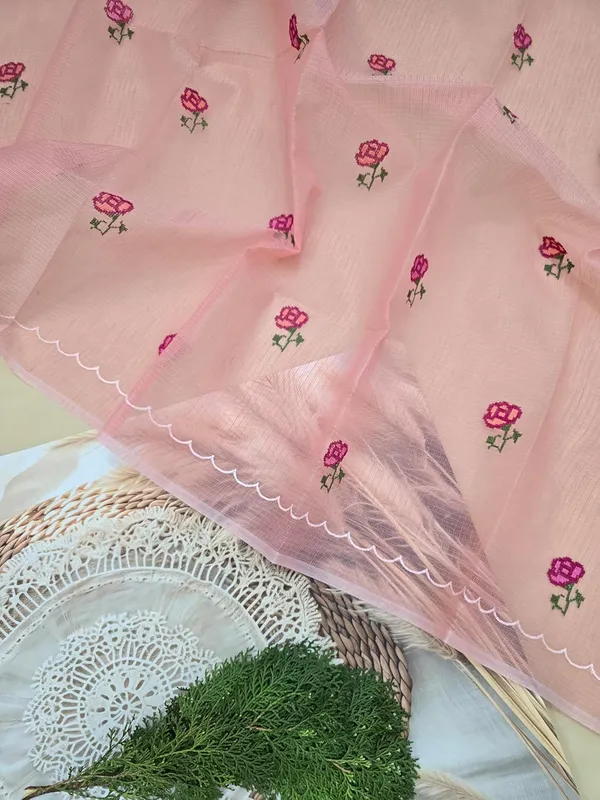 Kotadoria_Peach_Cotton_Unstitched_Dress_Material_For_Women