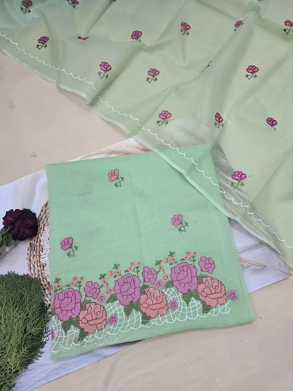 Kotadoria_Green_Cotton_Unstitched_Dress_Material_For_Women
