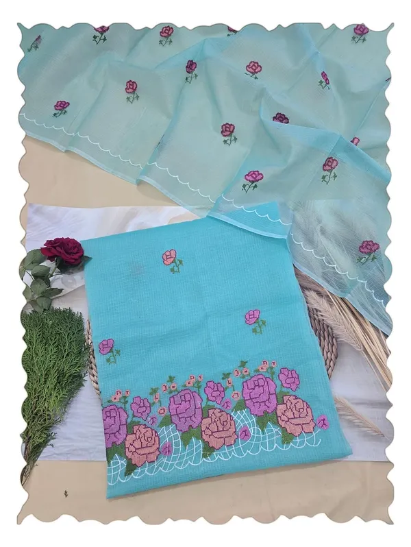 Kotadoria_Green_Cotton_Unstitched_Dress_Material_For_Women