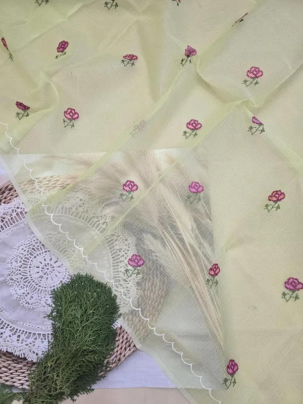 Kotadoria_Pista_Green_Cotton_Unstitched_Dress_Material_For_Women