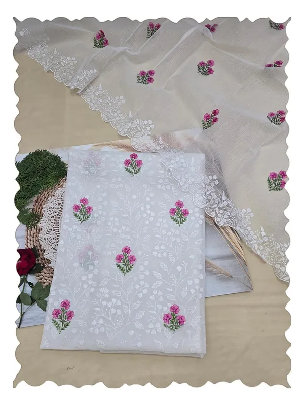 Kotadoria_White_Cotton_Unstitched_Dress_Material_For_Women