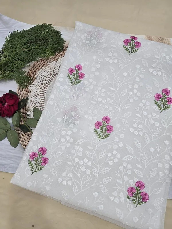 Kotadoria_White_Cotton_Unstitched_Dress_Material_For_Women
