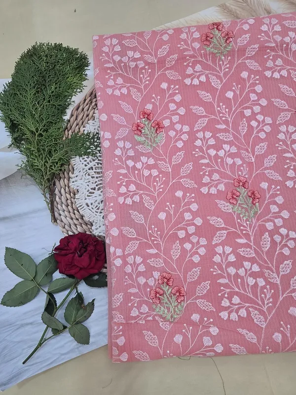 Kotadoria_Peach_Cotton_Unstitched_Dress_Material_For_Women