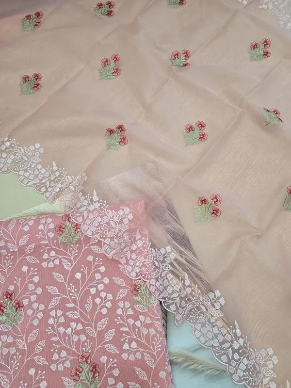 Kotadoria_Peach_Cotton_Unstitched_Dress_Material_For_Women