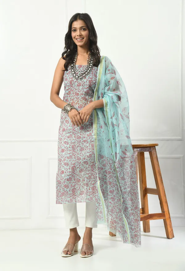 Kotadoria_Light_Blue_Cotton_Unstitched_Suit_Set_For_Women