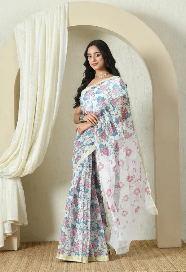 Kotadoria_White_Cotton_Saree_For_Women