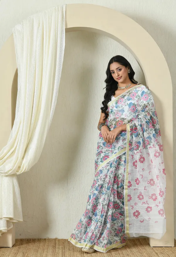 Kotadoria_White_Cotton_Saree_For_Women