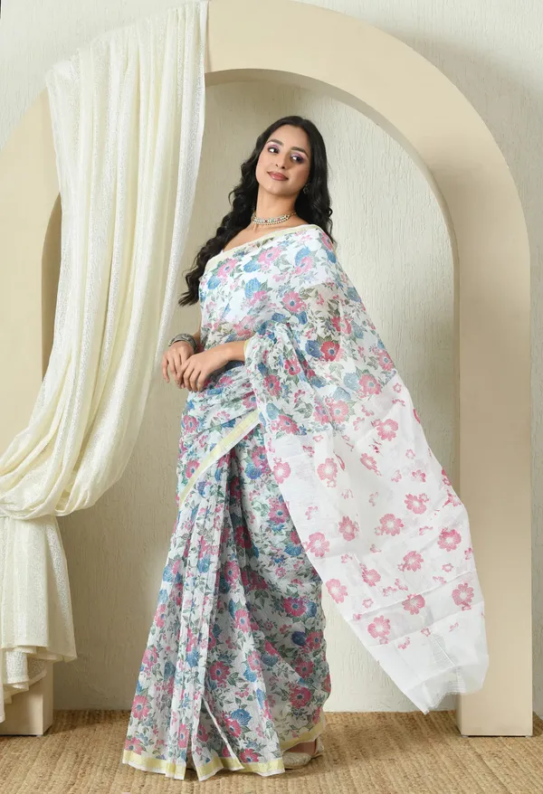 Kotadoria_White_Cotton_Saree_For_Women