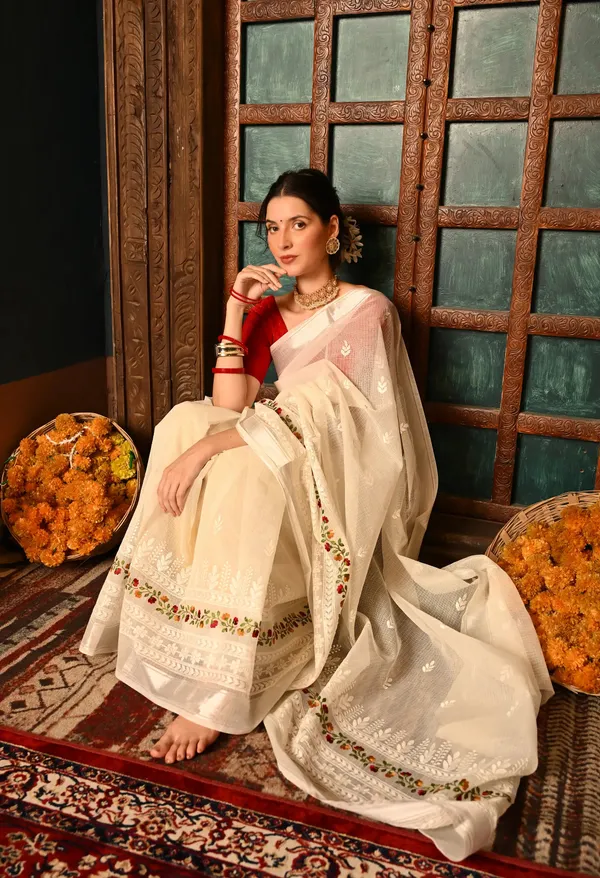 Kotadoria_Pearl_White_Kota_Doria_Cotton_Saree_For_Women