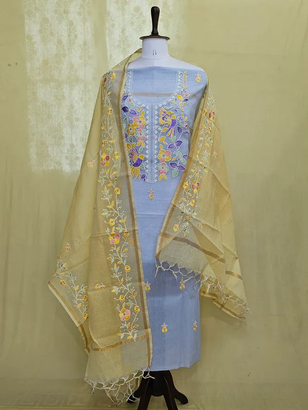 Kota_Doria_Embroidered_3_Piece_Suit_Set_for_Women_|_Floral_Embroidery_Kurta,_Bottom_&_Dupatta_|_Elegant_Ethnic_Wear