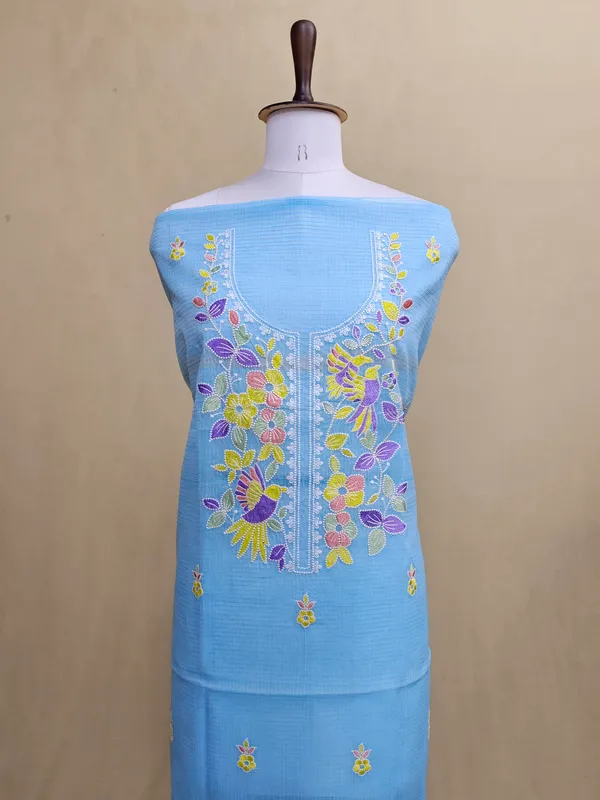 Kota_Doria_Embroidered_3_Piece_Suit_Set_for_Women_|_Sky_Blue_Floral_Embroidery_Kurta_with_Bottom_&_Dupatta_|_Elegant_Ethnic_Wear