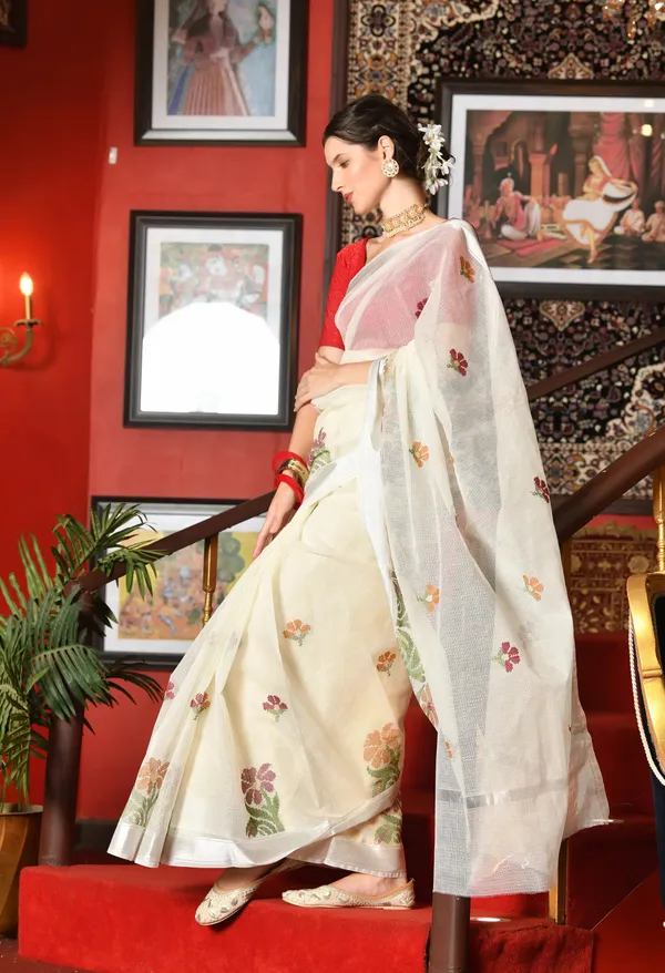 Kotadoria_White_Kota_Doria_Cotton_Saree_For_Women