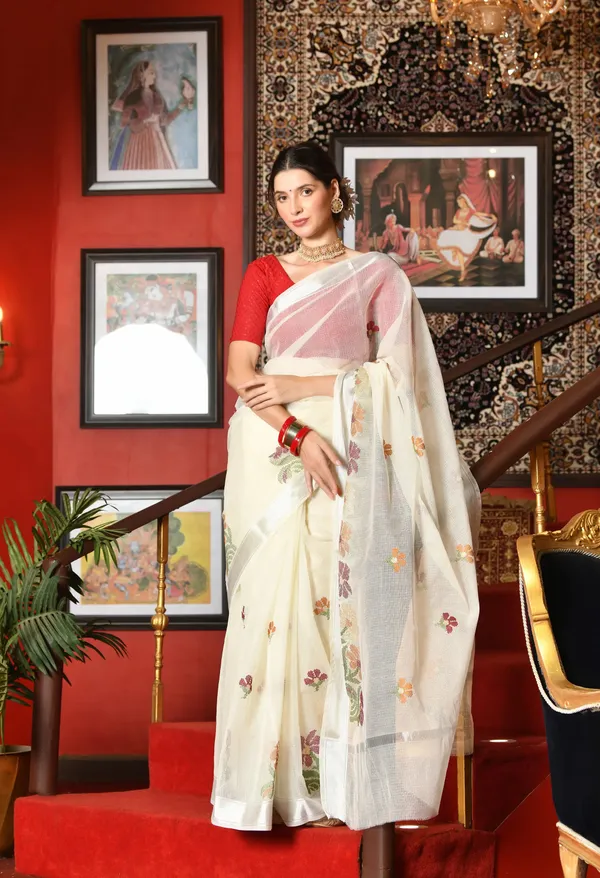 Kotadoria_White_Kota_Doria_Cotton_Saree_For_Women