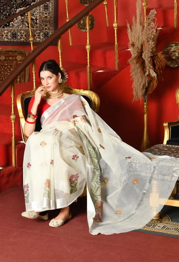 Kotadoria_White_Kota_Doria_Cotton_Saree_For_Women