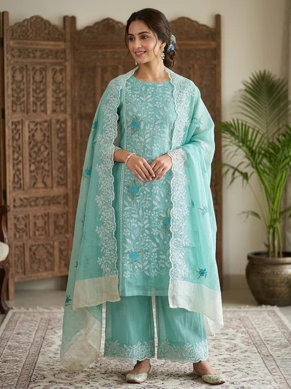 Kotadoria_Mint_Cotton_Blend_Unstitched_Dress_Material_For_Women