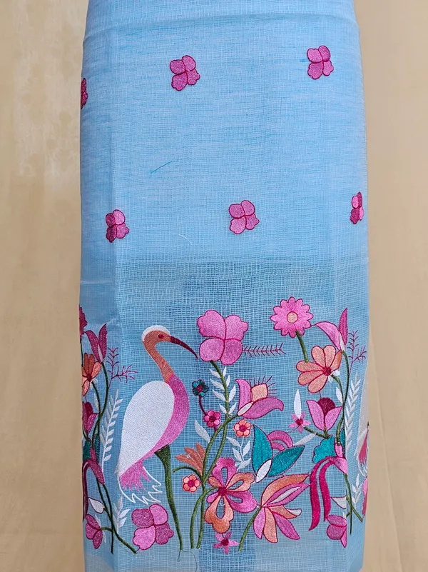 Women’s_Kota_Doria_Embroidered_Suit_Set_with_Bottom_&_Dupatta_–_Sky_Blue