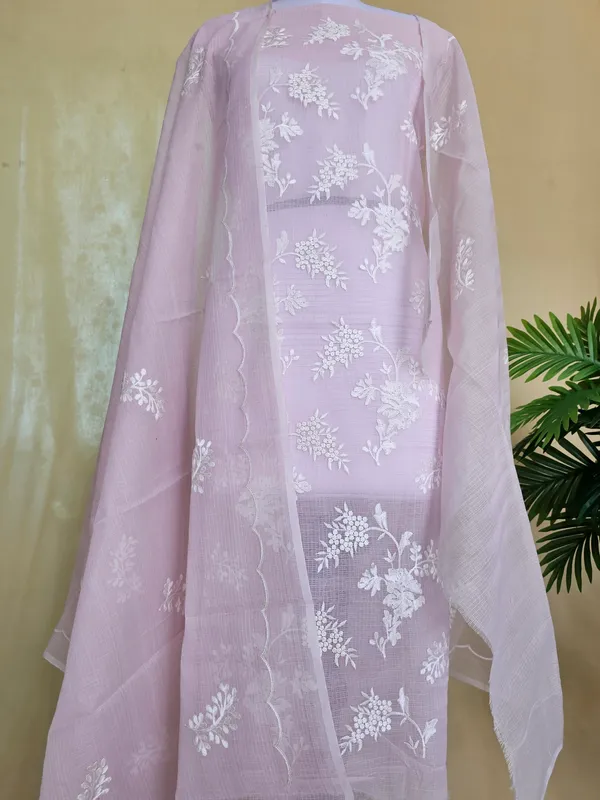 Women’s_Light_Lavender_Kota_Doria_Embroidery_3_Piece_Suit_Set_|_Floral_Embroidered_Kurta,_Bottom_&_Dupatta