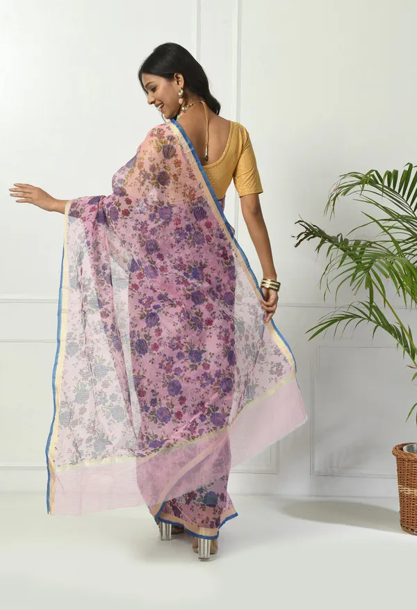 Kotadoria_Purple_Cotton_Saree_For_Women