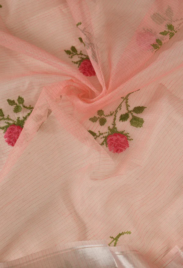 Kotadoria_Peach_Pink_Cotton_Saree_For_Women